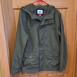 Old Navy Dark Green Men's Military Jacket